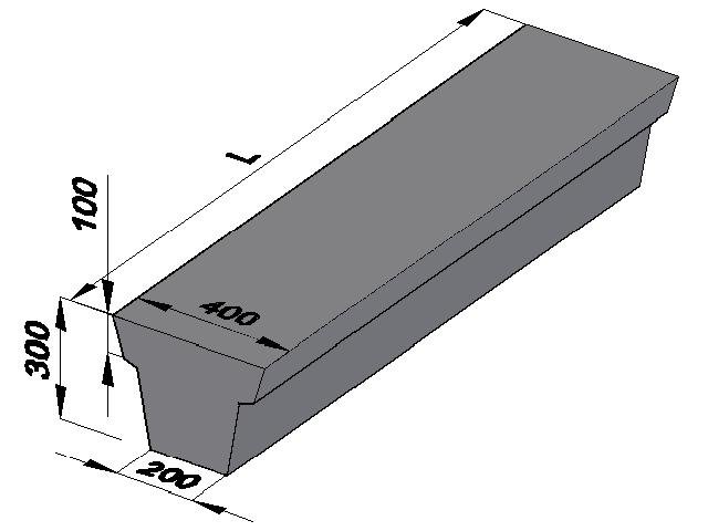 Балка фундаментная 6БФ 111-2 АIIIв Серия 1.015.1-1.95-3