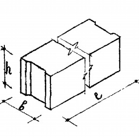 Блок стены СП-4 Серия ИИ 01-02