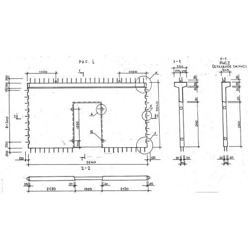 Диафрагма жесткости 1ДП 56-30 л/п ПВ серия 1.020.1-3пв