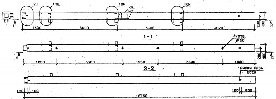 Колонна 5КН 36.128-1-н Серия 1.020.1-2с/89