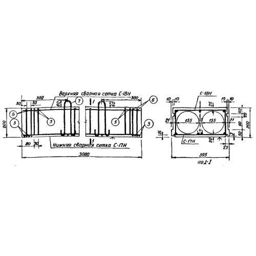 Панель двухпустотная НБ3 Серия ИИ 01-02