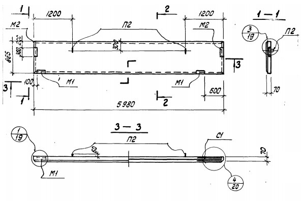 Панель ПС 600.9-4ВрII-Т-11 Серия 1.432-15