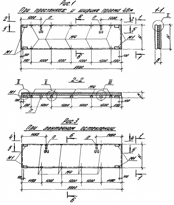 Панель ПСТ 60.9-3,0-ТП-4 Серия 1.432.1-21
