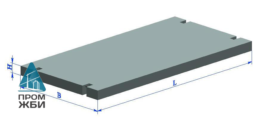 Плита покрытия платформы ПП1 (инд. чертеж)