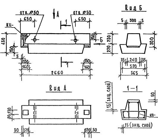 Ригель РДП 4.27-60 Серия 1.020.1-7