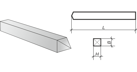 Свая железобетонная С-100-35-10-1 ГОСТ 19804.2-79