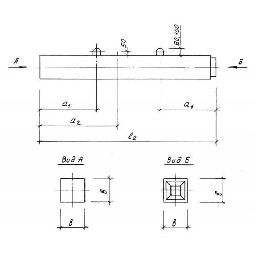 Свая составная железобетонная С 120.30-ВСв.3 Серия 1.011.1-10