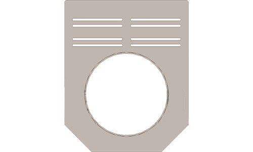 Торцевая заглушка BGZ с водосливом, оцинк. (BGU-Z, BGZ-S), DN150