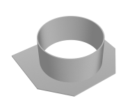 Заглушка Light 200 с выводным патрубком DN 200 мм, №16-20/0